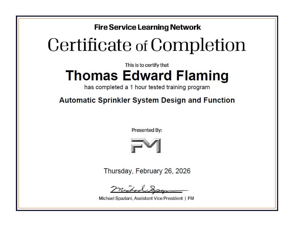 Sertifikat FM Global